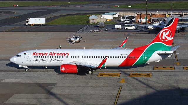 5Y-KYF:Boeing 737-800:Kenya Airways
